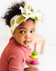 Soft Nylon Headband Printed FAB-BOW-LOUS One Size: fresh squeeze-Baby Bling Bows