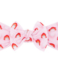 PATTERNED SHABBY KNOT: pink rainbow
