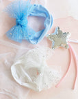 TULLE FAB: princess white-Baby Bling Bows