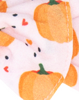 PRINTED TIED HARD HEADBAND: pumpkin