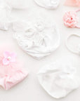 CLASSIC PEARL SMALL: white-Baby Bling Bows