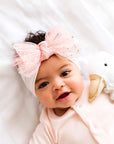TULLE FAB: princess pink-Baby Bling Bows