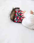 Soft Printed Nylon Knot Headband with Trim One Size: ho-ho bow-Baby Bling Bows