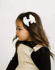 2 Pack Spandex/Nylon Baby Fab Clips One Size: white-Baby Bling Bows