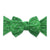 PATTERNED SHABBY KNOT: kelly green-Baby Bling Bows