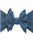 Soft Nylon/Spandex Headband Fab-BOW-Lous Style One Size: peacock-Baby Bling Bows