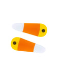 2 Pack Printed Acrylic Clips One Size: candy corn-Baby Bling Bows