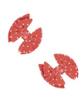 2 Pack Spandex/Nylon Baby Shab Clips One Size: terracotta dot-Baby Bling Bows