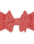Soft Nylon/Spandex Dot Pattern Headband SHAB-BOW-LOUS One Size: terracotta dot-Baby Bling Bows