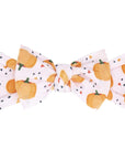 PRINTED KNOT: pumpkin-Baby Bling Bows