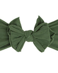 Soft Nylon/Spandex Headband Fab-BOW-Lous Style One Size: hunter-Baby Bling Bows