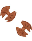 2 Pack Spandex/Nylon Baby Fab Clips One Size: camel-Baby Bling Bows