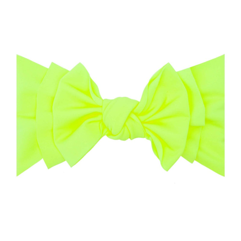 Soft Nylon/Spandex Headband Splash Fab Style One Size: neon yellow-Baby Bling Bows