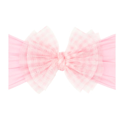 TULLE FAB: pink gingham / pink