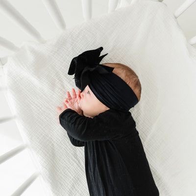 VELVET FAB®: black glitter