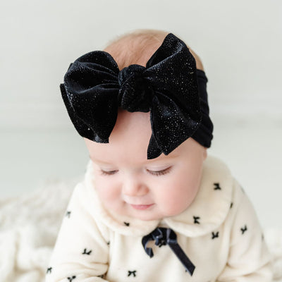 VELVET FAB®: black glitter