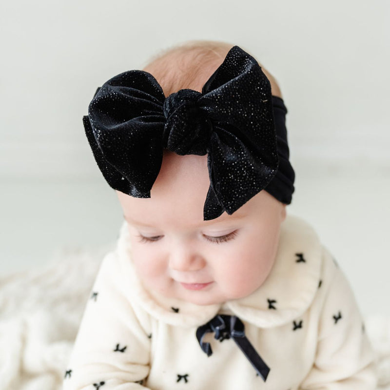 VELVET FAB®: black glitter