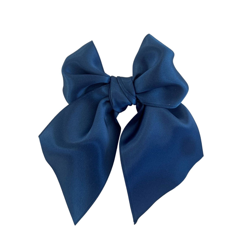 SATIN BELLE CLIP: antique blue