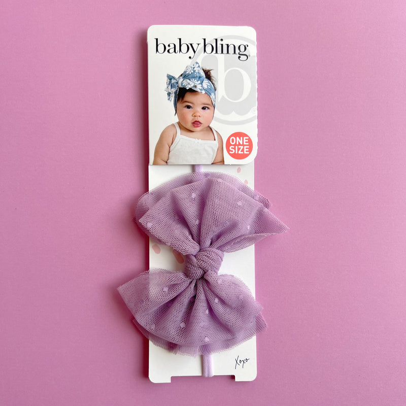 TULLE FAB® SKINNY: light orchid dot