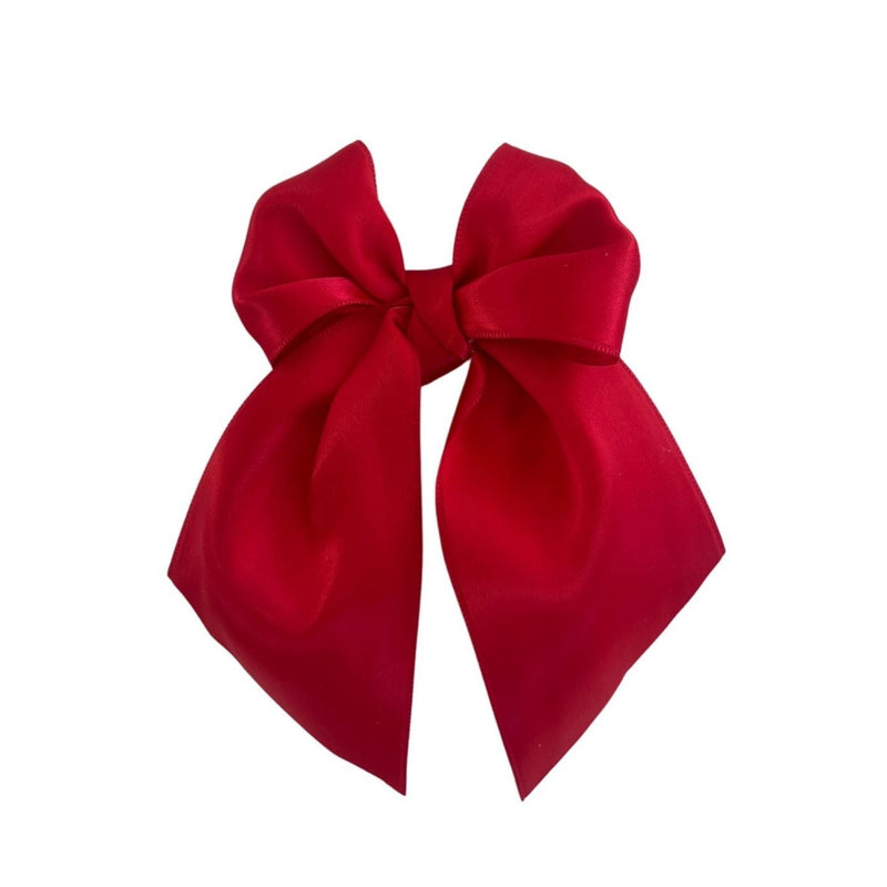 SATIN BELLE CLIP: red