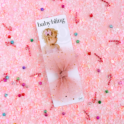 TULLE FAB® CLIP: glitter mauve