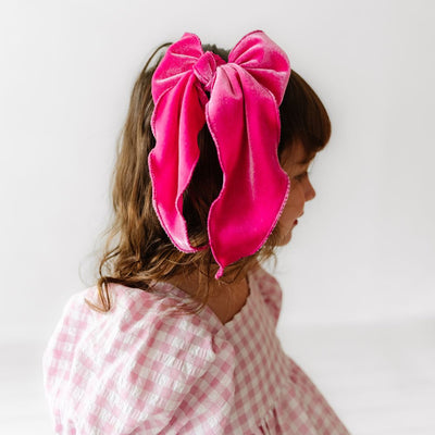 POINTED BIG BELLE CLIP: velvet hot pink