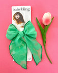 POINTED BIG BELLE CLIP: clover fields