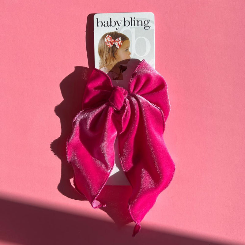 POINTED BIG BELLE CLIP: velvet hot pink