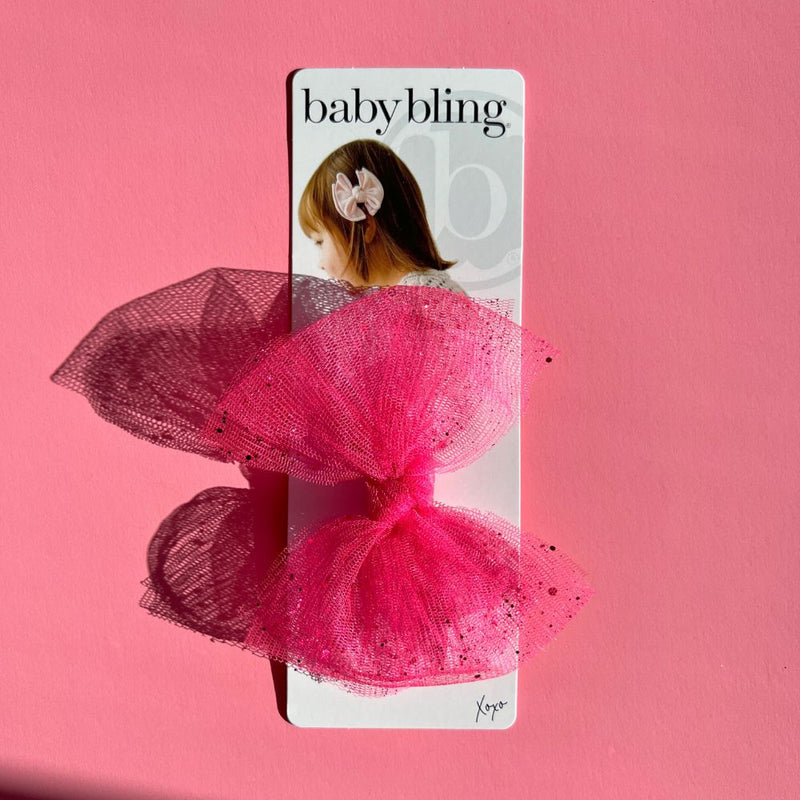 TULLE FAB® CLIP: glo glitter