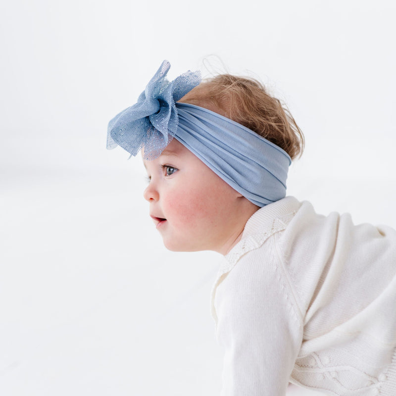TULLE FAB®: dusty blue dot