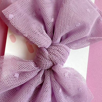 TULLE FAB® SKINNY: light orchid dot