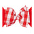 Faux Silk BBQ Gingham Red