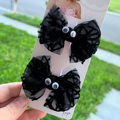 2PK TULLE BABY FAB CLIPS: googly eyes
