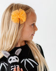 2PK TULLE BABY FAB CLIPS: orange moon