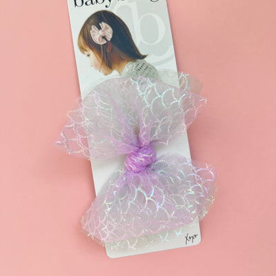 TULLE FAB CLIP: iridescent scales