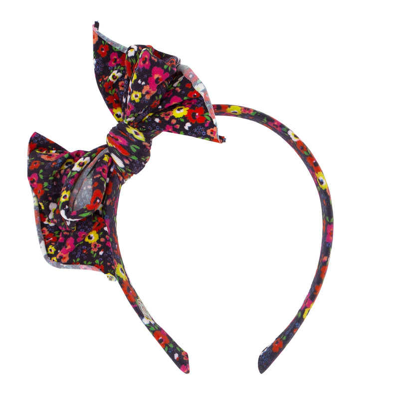 PRINTED FAB HARD HEADBAND: vibrant ditsy
