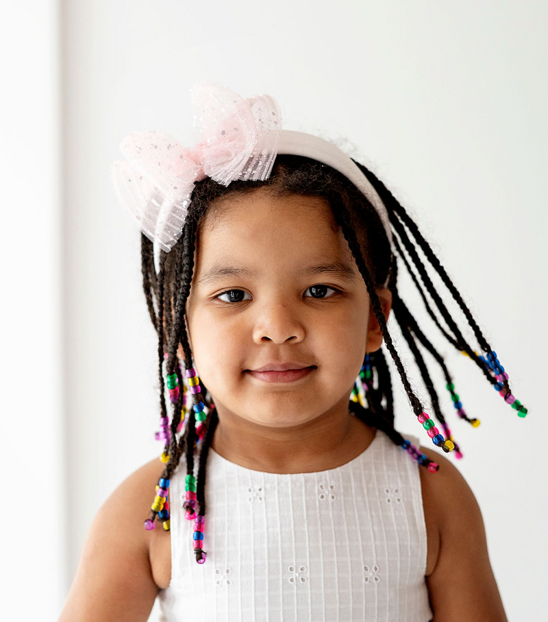 TULLE FAB HARD HEADBAND: princess pink / ballet pink
