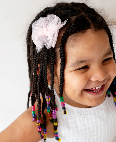 2PK TULLE BABY FAB CLIPS: princess pink
