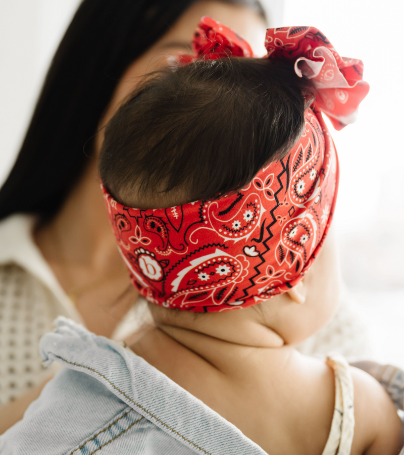 PRINTED FAB: red bandana