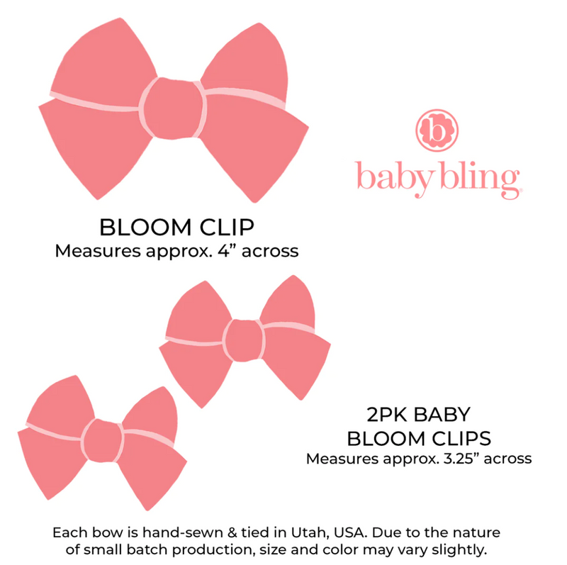 2PK BABY BLOOM CLIPS: robin egg knit tulip