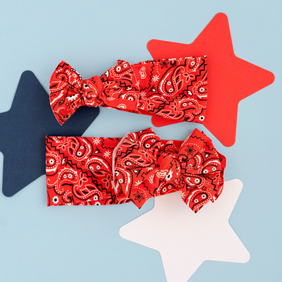 PRINTED FAB: red bandana