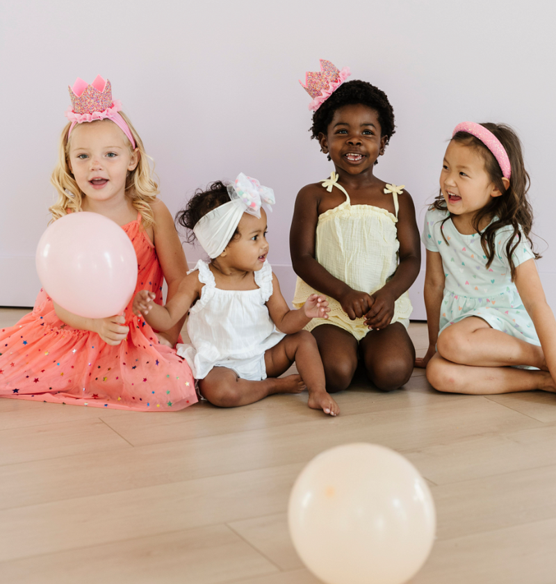 NOVELTY HARD HEADBAND: bubblegum glitter