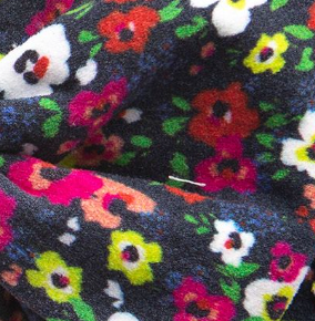 PRINTED FAB HARD HEADBAND: vibrant ditsy