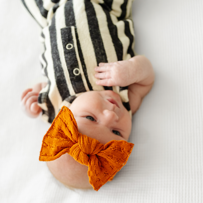 WAFFLE KNOT: pumpkin