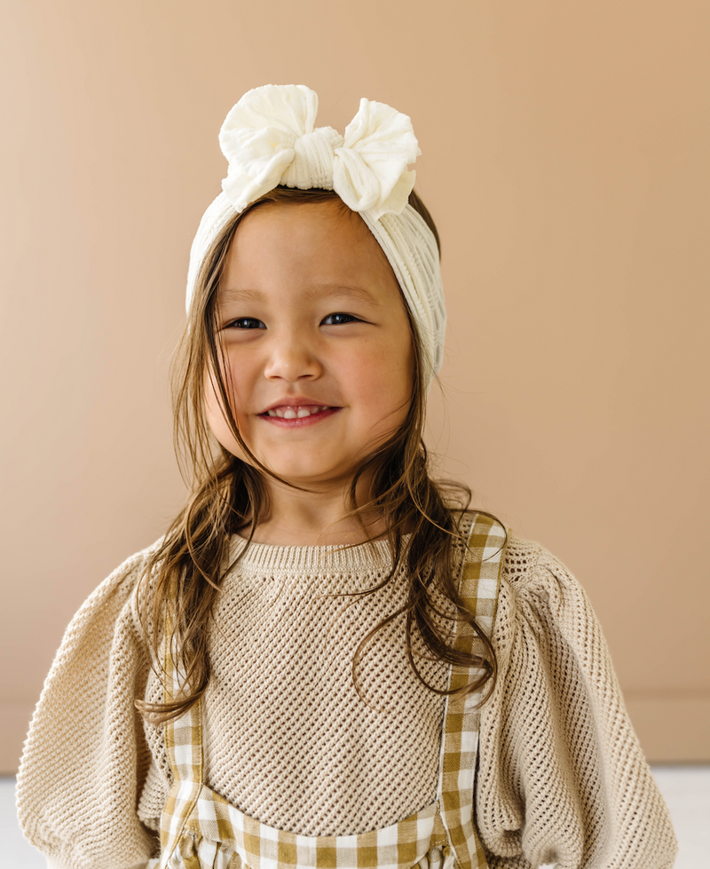 WAFFLE FAB: ivory