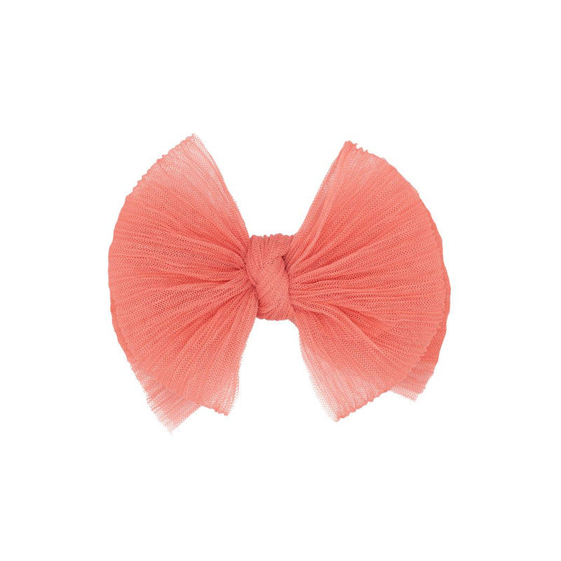 TULLE FAB® CLIP: pleated coral