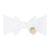 White/Strawberry Appliqué