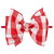 Faux Silk BBQ Gingham Red