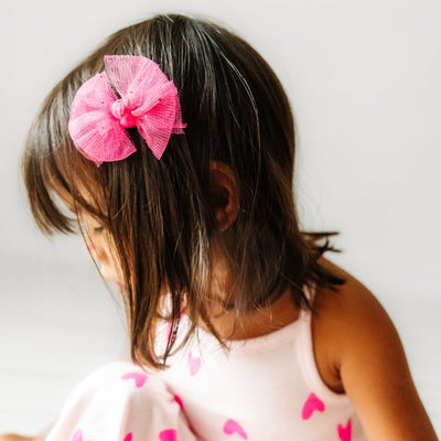 2PK TULLE BABY FAB® CLIPS: glo glitter
