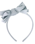 METALLIC FAB HARD HEADBAND: silver